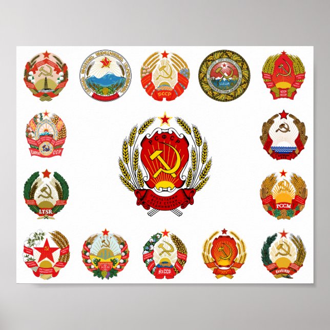 Affiche Republics of the Soviet Union (Devant)