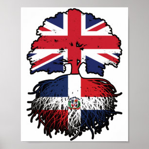 Affiche République dominicaine Royaume-Uni Royaume-Uni rac