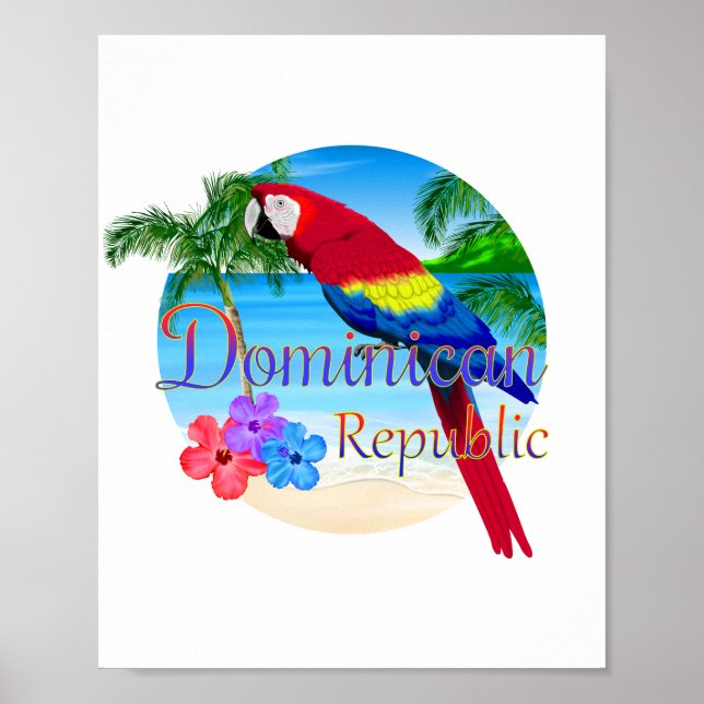 Affiche République Dominicaine Tropical (Devant)