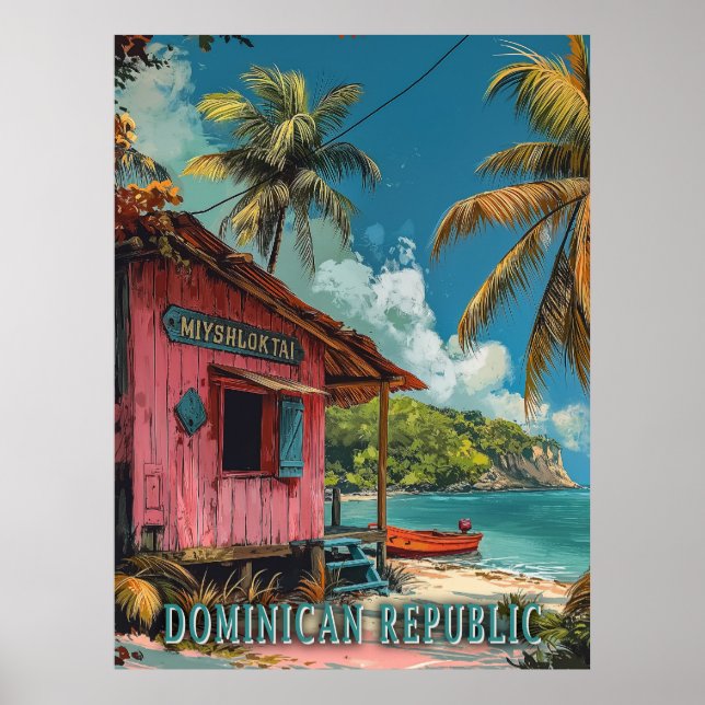Affiche République Dominicaine vintage (Devant)