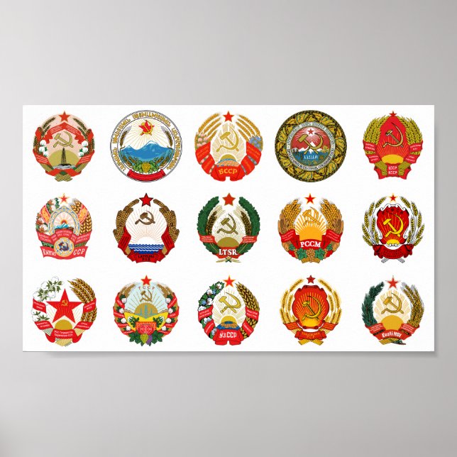 Affiche Républiques de l'Union soviétique (Devant)