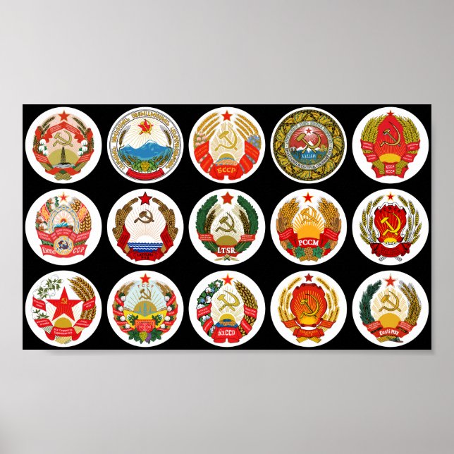 Affiche Républiques de l'Union soviétique - changer d'arri (Devant)
