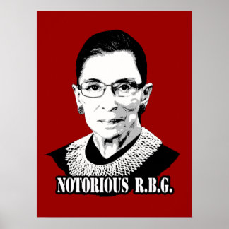 Affiche Réputé R.B.G. - Ruth Bader Ginsburg