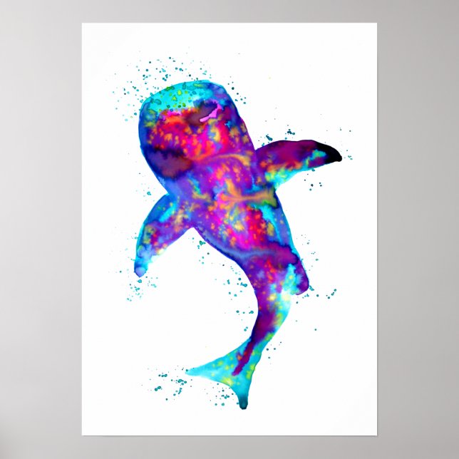 Affiche Requin baleine pourpre (Devant)