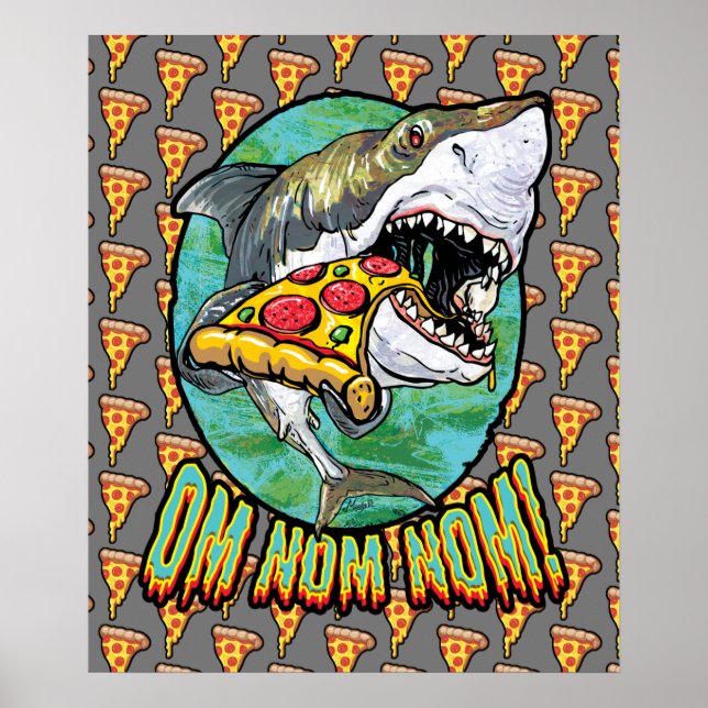 Affiche Requin de pizza en colère (Devant)
