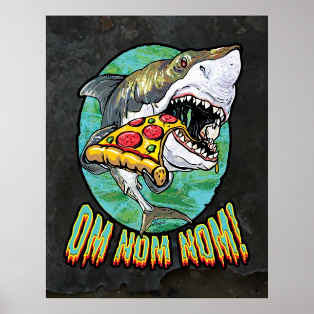 Affiche Requin de pizza en colère (Devant)