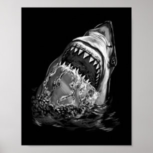 Affiche Requin effrayant