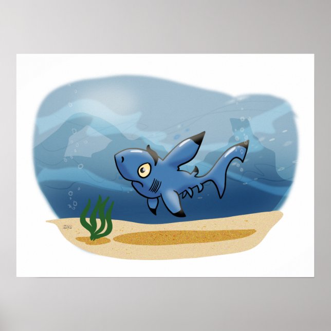 Affiche Requin inquiet (Devant)