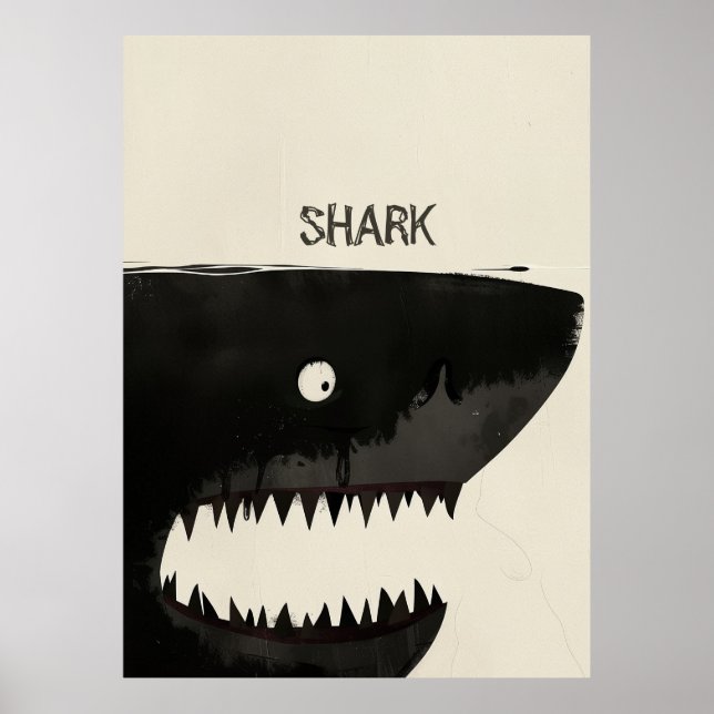 Affiche Requin noir (Devant)