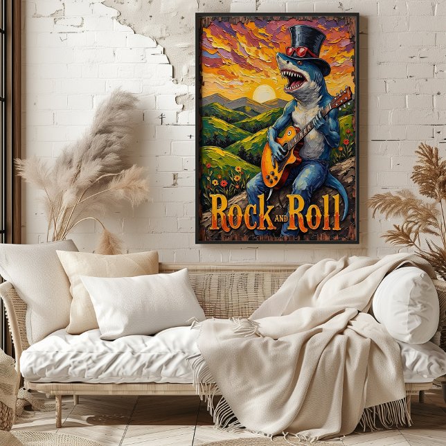 Affiche Requin super, Jambe d'or (Créateur téléchargé)