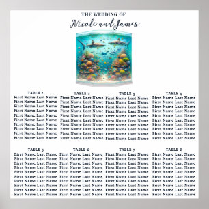 Affiche Requins & Poissons Aquatique Aquarelle Siège Place