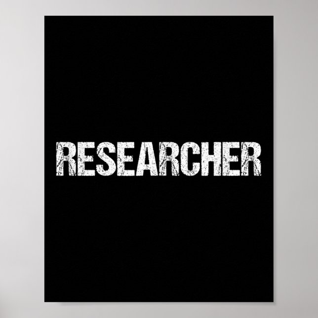 Affiche Researcher Simple Title  (Devant)