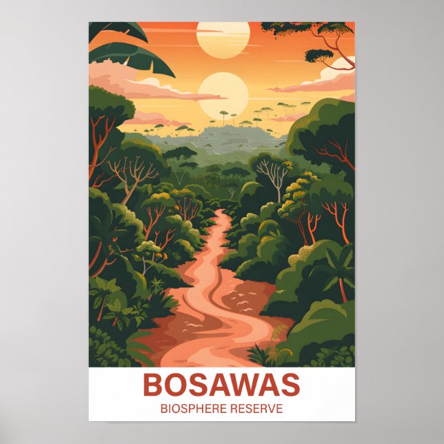 Affiche Réserve de biosphère de Bosawas Nicaragua Voyage (Devant)