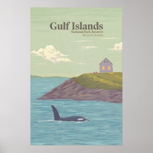 Affiche Réserve de parc national des Îles-Gulf Canada Voya