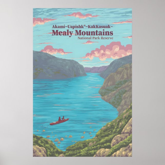 Affiche Réserve de parc national des Monts Mealy Canada (Devant)