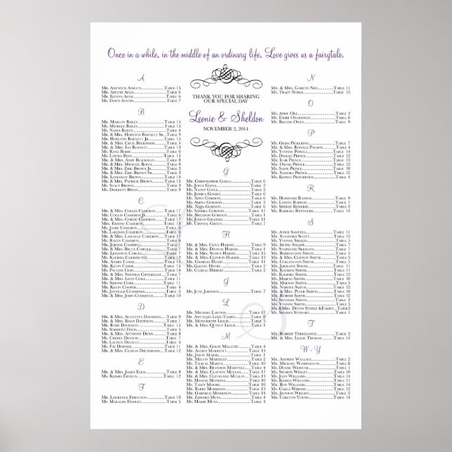 Affiche ***RÉSERVÉ POUR Leonie+Sheldon*** (Devant)