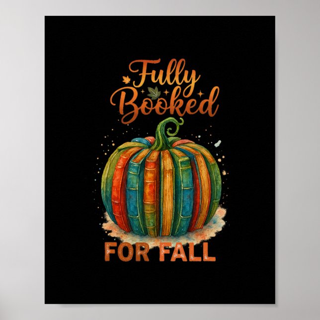Affiche Réservé pour les livres d'automne Citrouille d'aut (Devant)