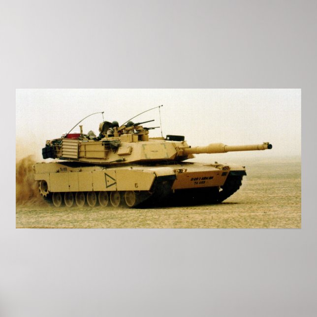 Affiche Réservoir M1A1 Abrams (Devant)