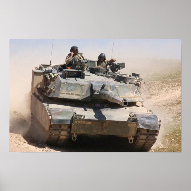 Affiche Réservoir M1A1 Abrams (Devant)