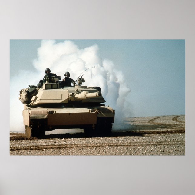 Affiche Réservoir M1A1 Abrams (Devant)