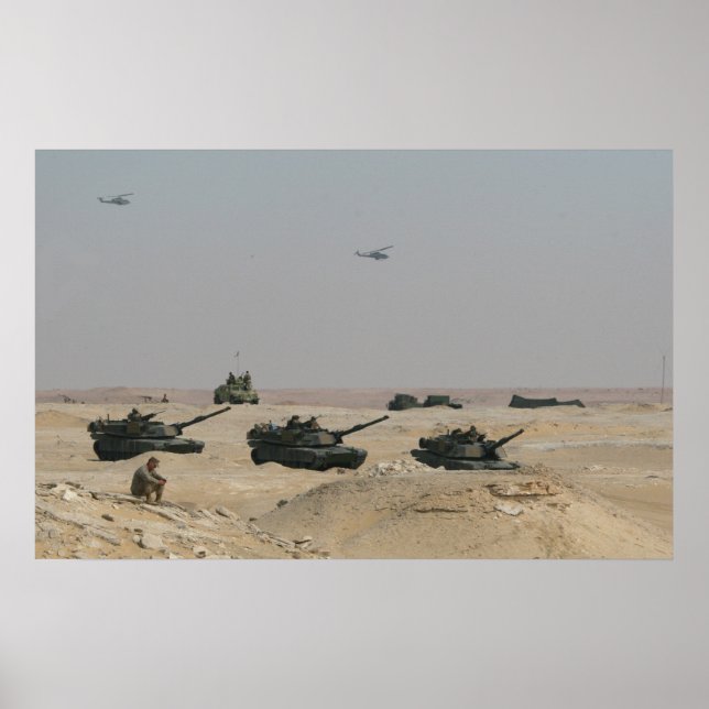 Affiche Réservoirs M1-A1 Abrams (Devant)