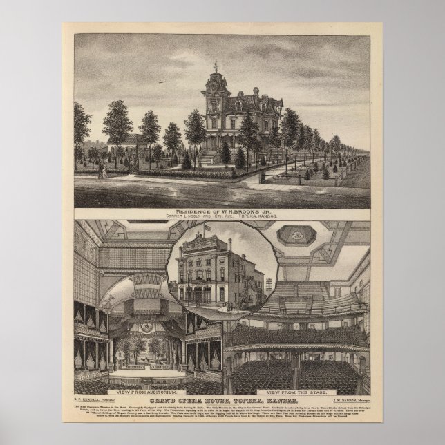 Affiche Résidence Brooks et Grand Opéra, Kansas (Devant)