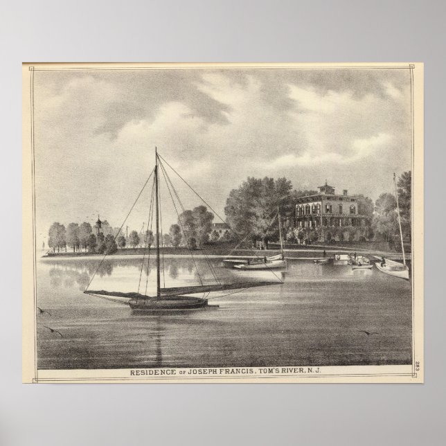 Affiche Résidence de Joseph Francis, Tom's River, NJ (Devant)