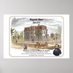 Affiche Résidence du colonel W. T. Nichols