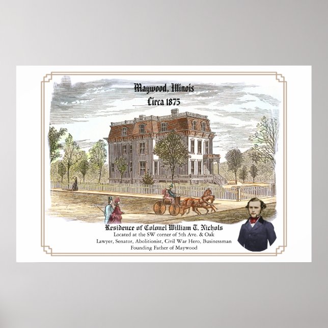 Affiche Résidence du colonel W. T. Nichols (Devant)