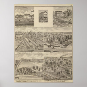 Affiche Résidence et moulin de L & J Keller