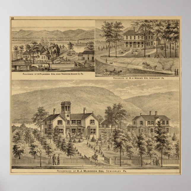 Affiche Résidences de HJ Murdoch (Devant)