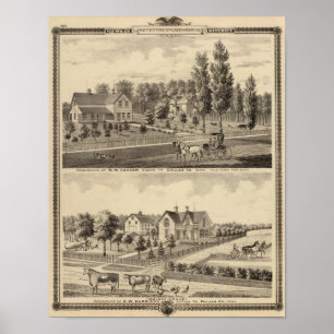 Affiche Résidences de MM Conger et GW Harrison
