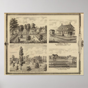 Affiche Residences in Linn and Desoto, Dallas Co, Iowa