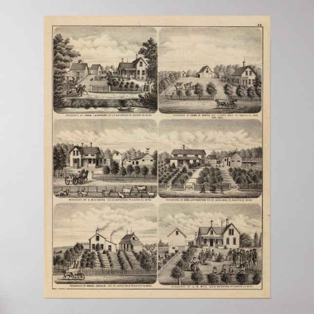 Affiche Résidences, Minnesota 3 (Devant)