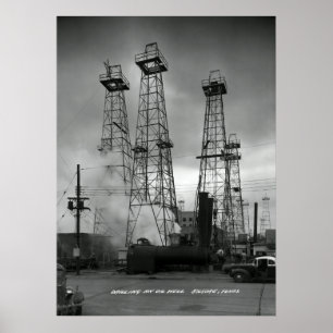 Affiche RÉSIDENTIELLE EXPLOITATION PÉTROLIÈRE à KILGORE TE