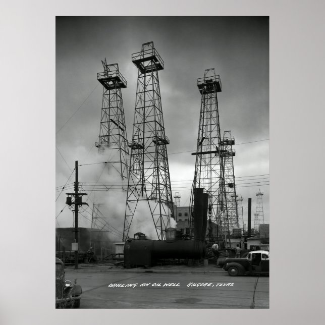 Affiche RÉSIDENTIELLE EXPLOITATION PÉTROLIÈRE à KILGORE TE (Devant)
