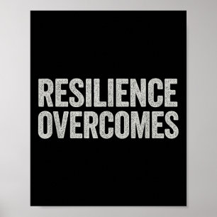 Affiche Résilience - Citation Motivationnelle, Vintage