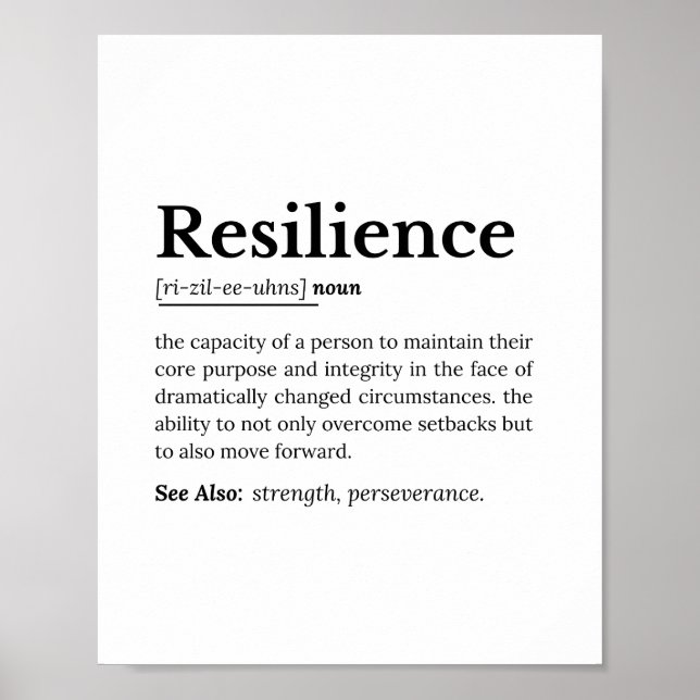 Affiche Résilience : Le pouvoir de la persévérance (Devant)