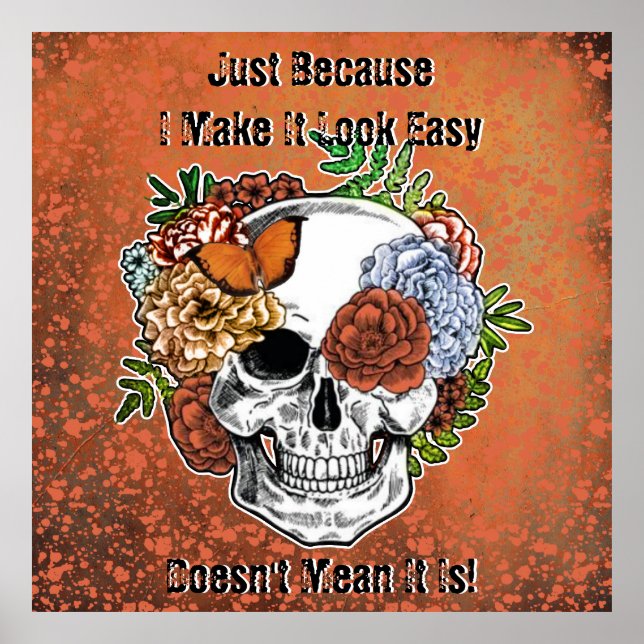 Affiche Résilience Tenacité Affirmations d'esprit inflexib (Devant)