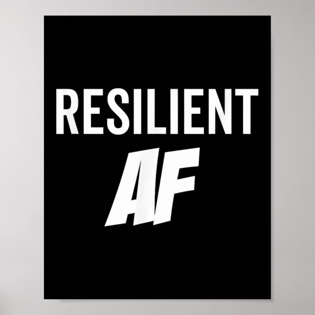 Affiche Resilient Af Strong Insrational Motivation  (Devant)