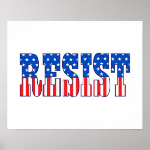 Affiche Resist   Stars & Stripes