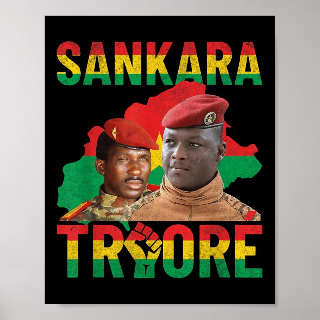 Affiche Résistance Afrique Thomas Sankara Burkina Faso Ibr (Devant)