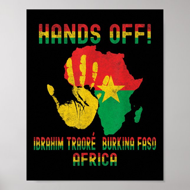 Affiche Résistance Afrique Thomas Sankara Burkina Faso Ibr (Devant)