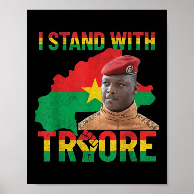 Affiche Résistance Afrique Thomas Sankara Burkina Faso Ibr (Devant)