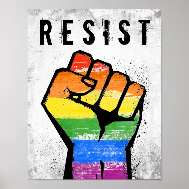Affiche Résistance LGBT (Devant)