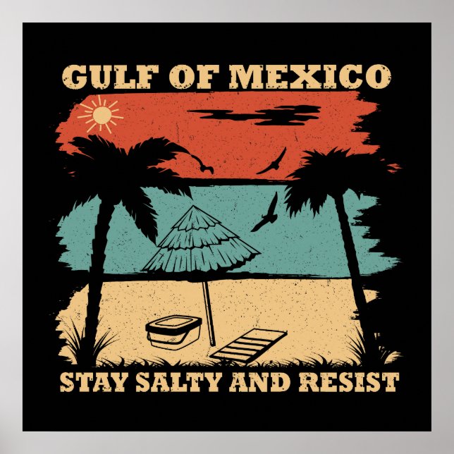 Affiche Résistance salée du golfe du Mexique (Devant)