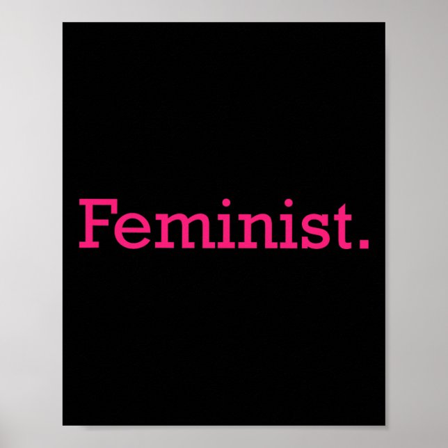 Affiche Résiste minimaliste féministe au patriarcat (Devant)