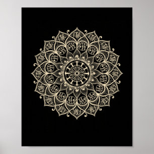 Affiche Résister 8647 Trump Mandala Résistance politique F