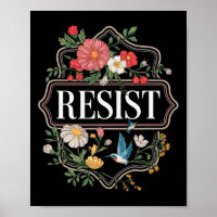 Résister à la protestation florale Trump Anti Trum