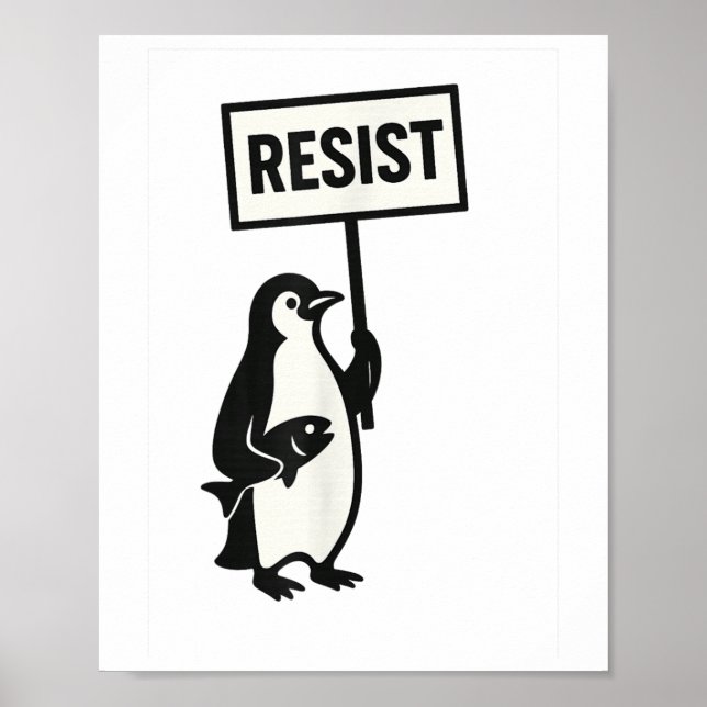 Affiche Résister à l'activisme des pingouins (Devant)